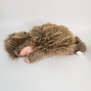 1998 Anne Geddes Sleeping Hedgehog Baby Doll Plush Stuffed Animal Realistic 16"